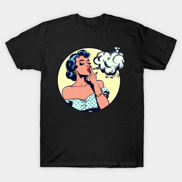 smoke woman T-Shirt by Anthony88